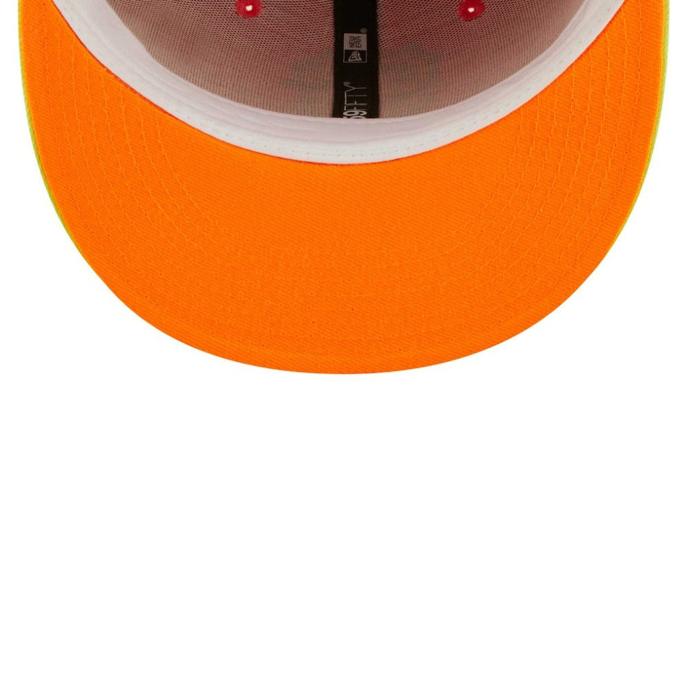 San Francisco Giants   Lava Highlighter Combo 59FIFTY Fitted Hat - Red/Neon Green | New Era