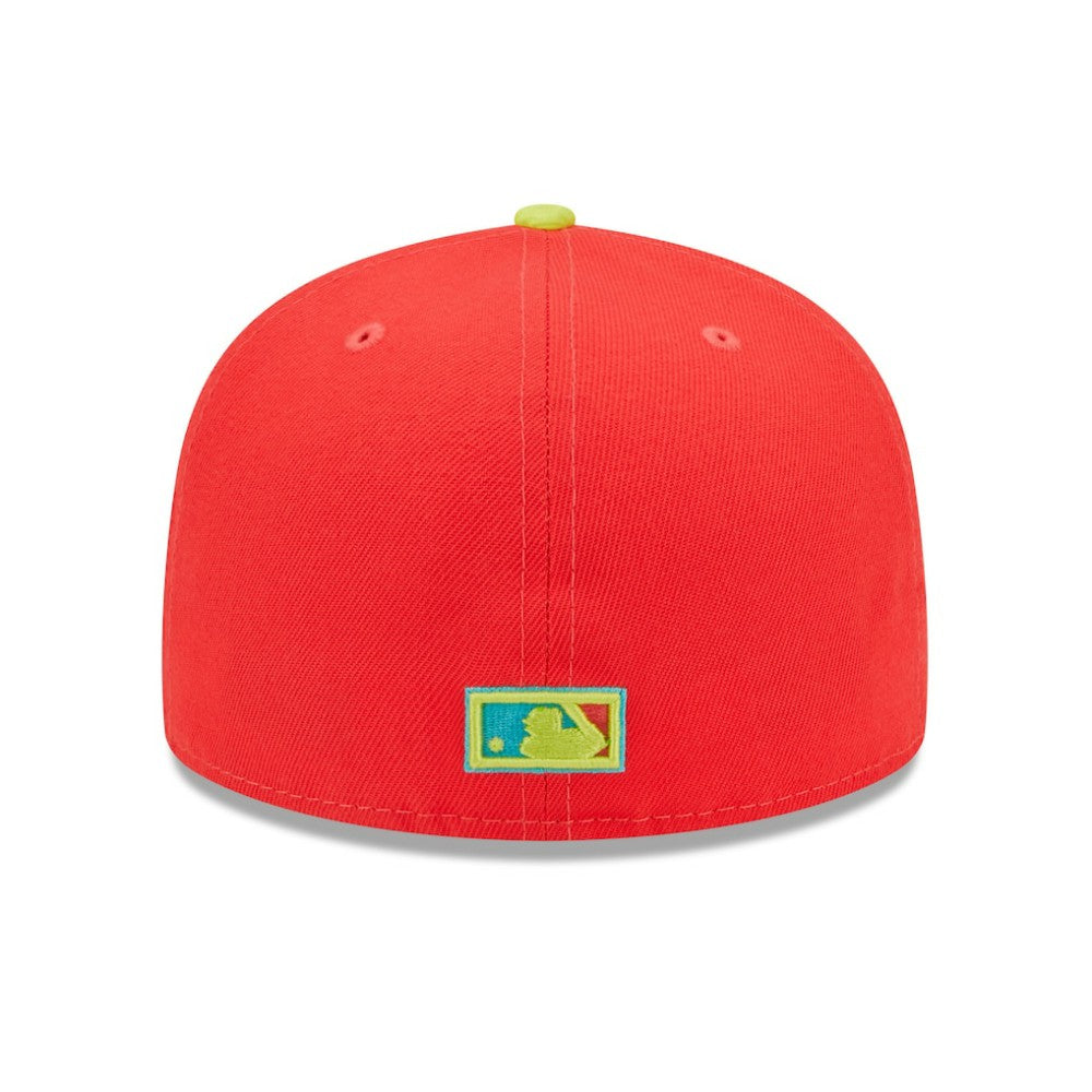 Washington Nationals 2008 Inaugural Season  Lava Highlighter Combo 59FIFTY Fitted Hat - Red/Neon Green | New Era
