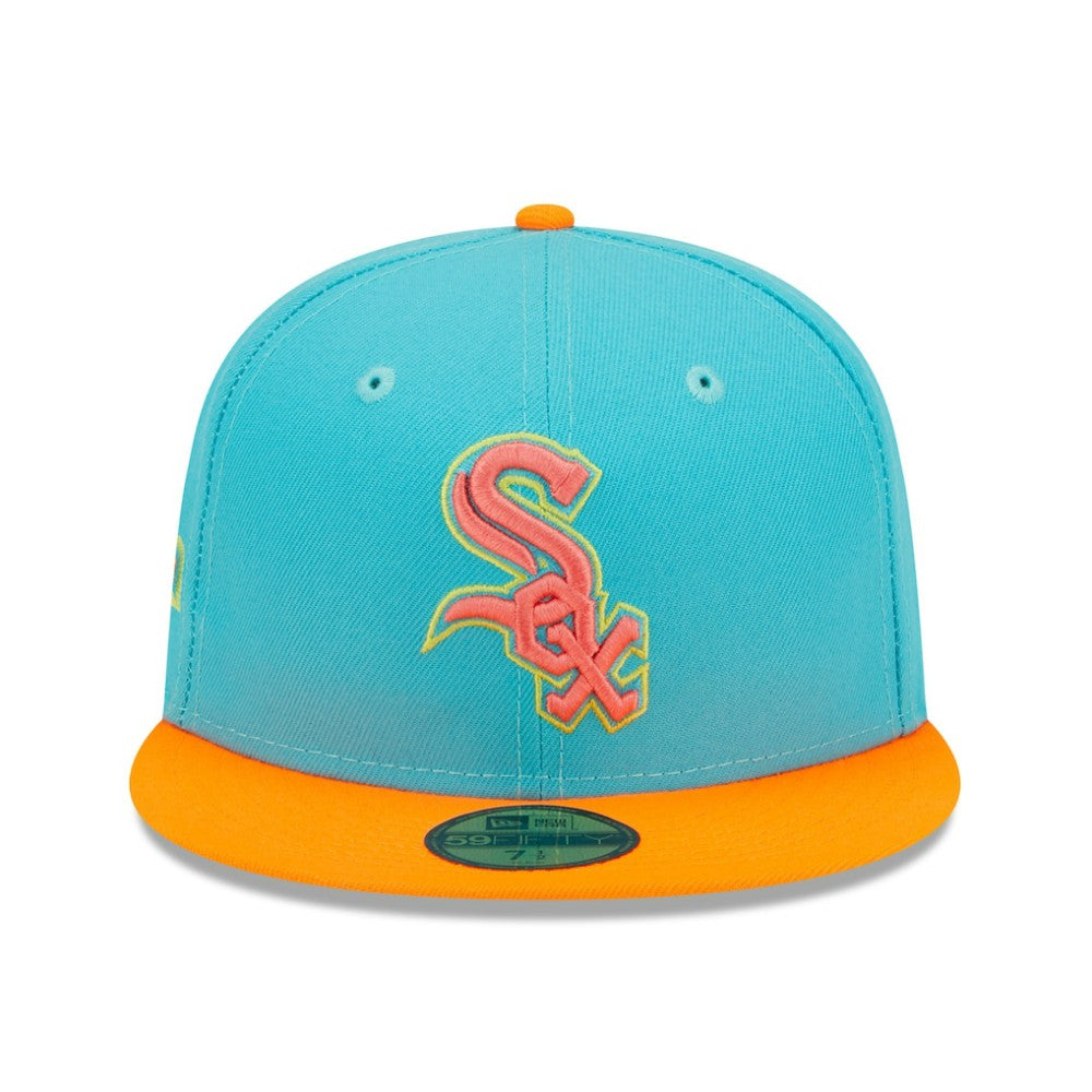 Chicago White Sox Vice Highlighter 59FIFTY Fitted Hat - Blue/Orange | New Era