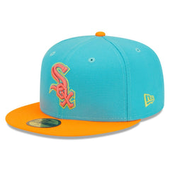 Chicago White Sox Vice Highlighter 59FIFTY Fitted Hat - Blue/Orange | New Era