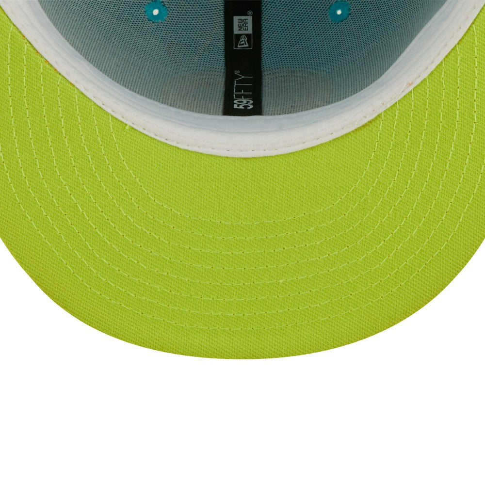 Los Angeles Dodgers Vice Highlighter 59FIFTY Fitted Hat - Blue/Orange | New Era
