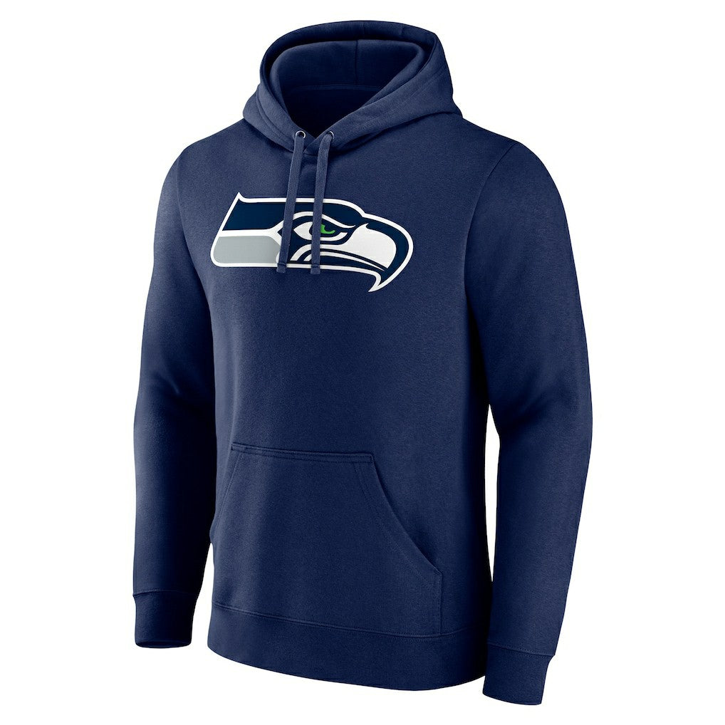 Seattle Seahawks Team Authentic Personalized Name & Number Pullover Hoodie - College Navy discount