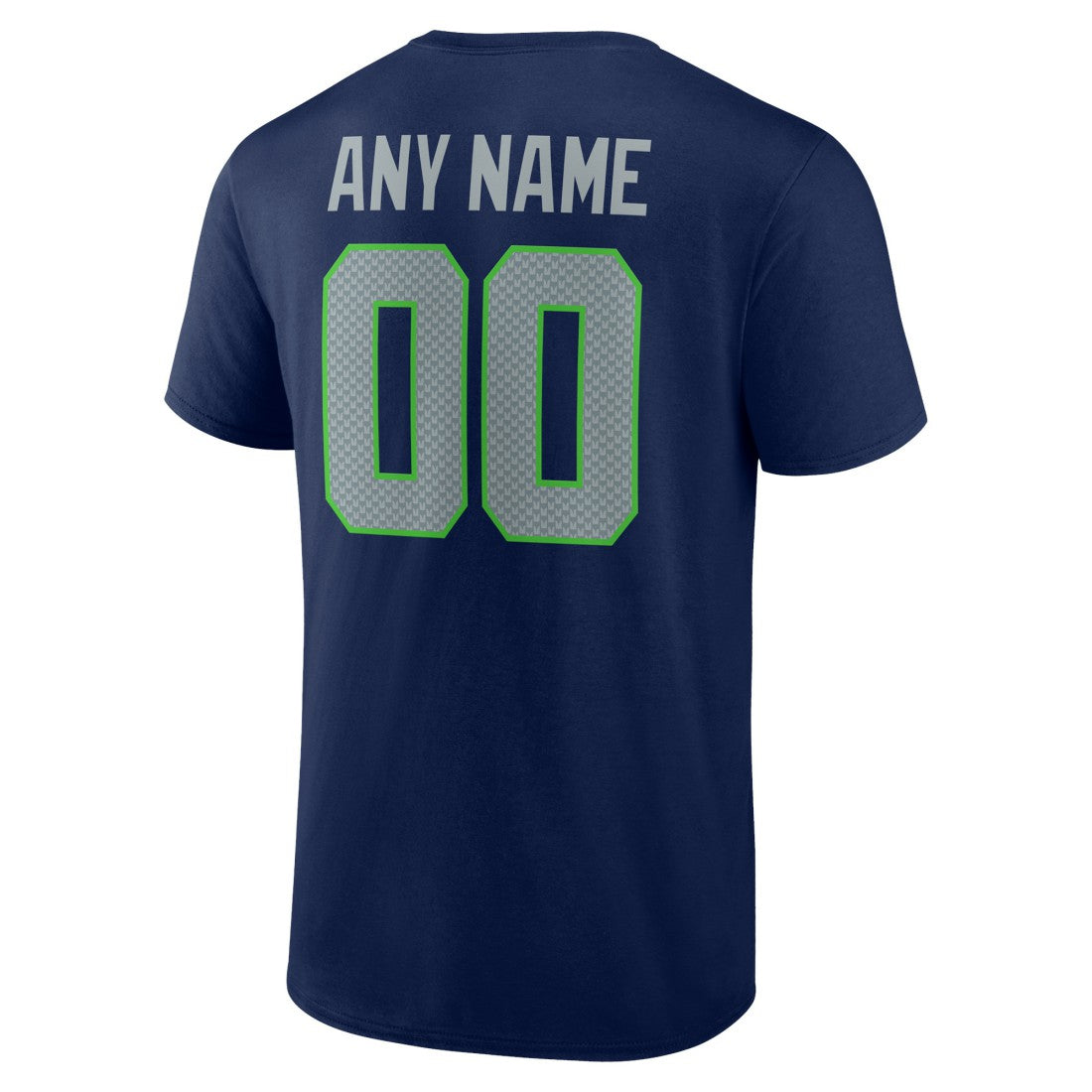 Seattle Seahawks Team Authentic Personalized Name & Number T-Shirt - College Navy outlet