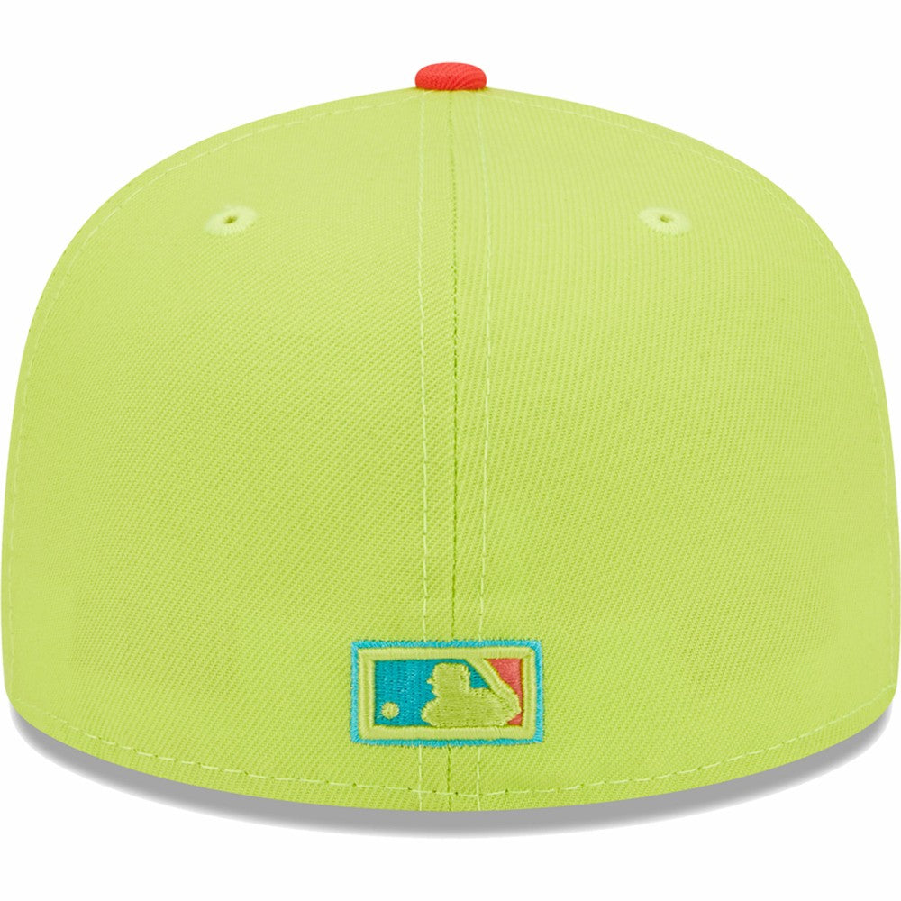 Los Angeles Dodgers Cyber Highlighter 59FIFTY Fitted Hat - Green/Red | New Era