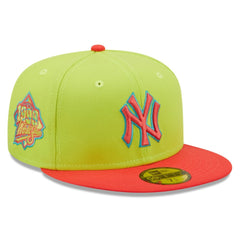 New York Yankees Cyber Highlighter 59FIFTY Fitted Hat - Green/Red | New Era