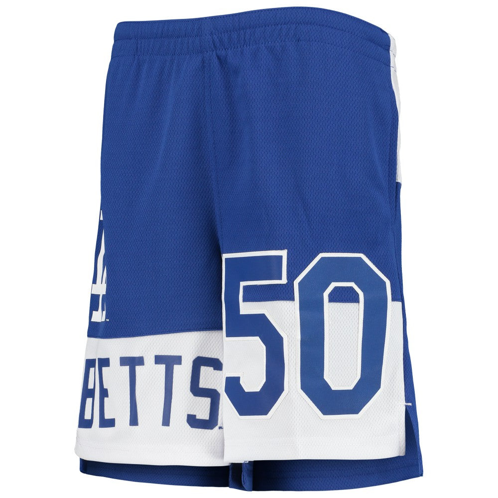 Mookie Betts Los Angeles Dodgers Youth Pandemonium Name & Number Shorts - Royal