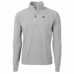 Baltimore Ravens Cutter & Buck Adapt Eco Knit Hybrid Recycled Quarter-Zip Raglan Jacket - Gray on sale