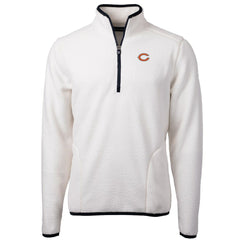 Chicago Bears Cutter & Buck Cascade Eco Sherpa Fleece Quarter-Zip Pullover Jacket - White outlet