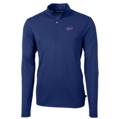 Buffalo Bills Cutter & Buck Big & Tall Virtue Eco Pique Quarter-Zip Pullover Jacket - Royal cheap