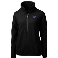 Buffalo Bills Cutter & Buck Women's Cascade Eco Sherpa Fleece Half-Zip Pullover Jacket - Black online
