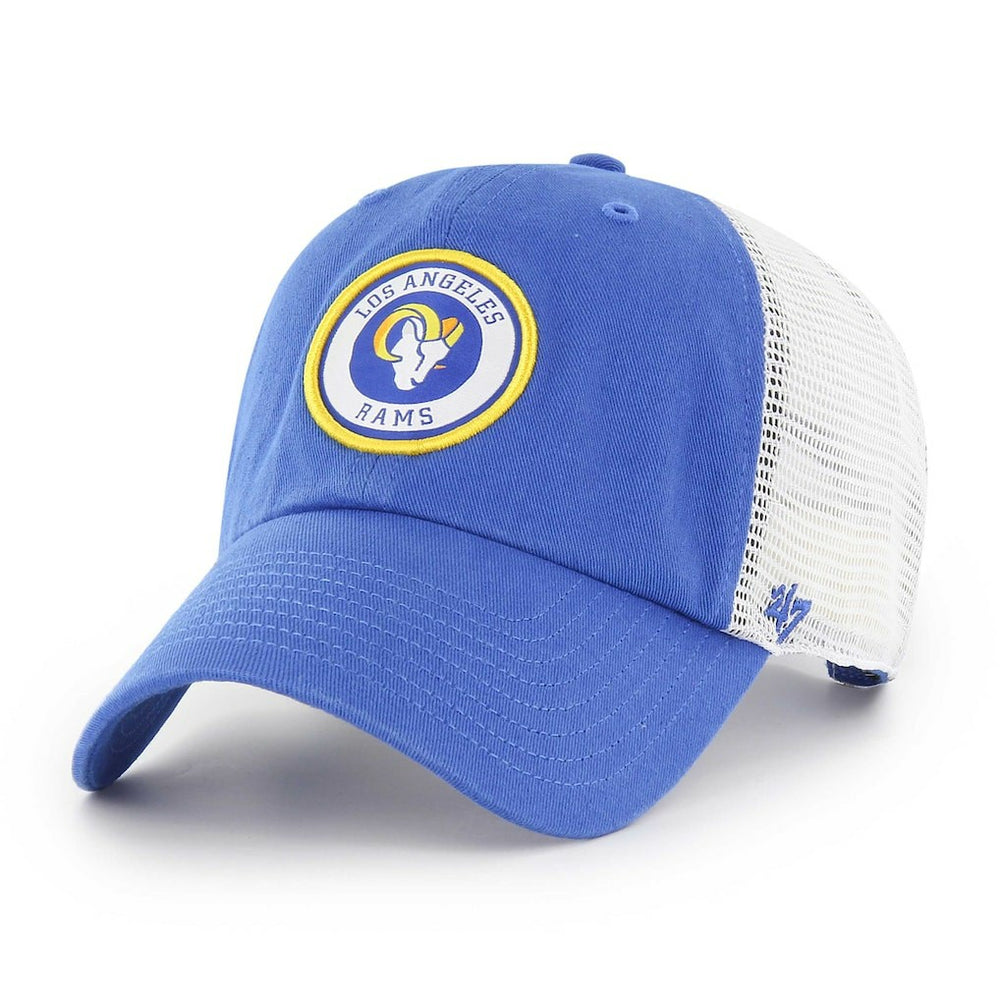 Los Angeles Rams '47 Highline Clean Up Trucker Snapback Hat - Royal/White outlet