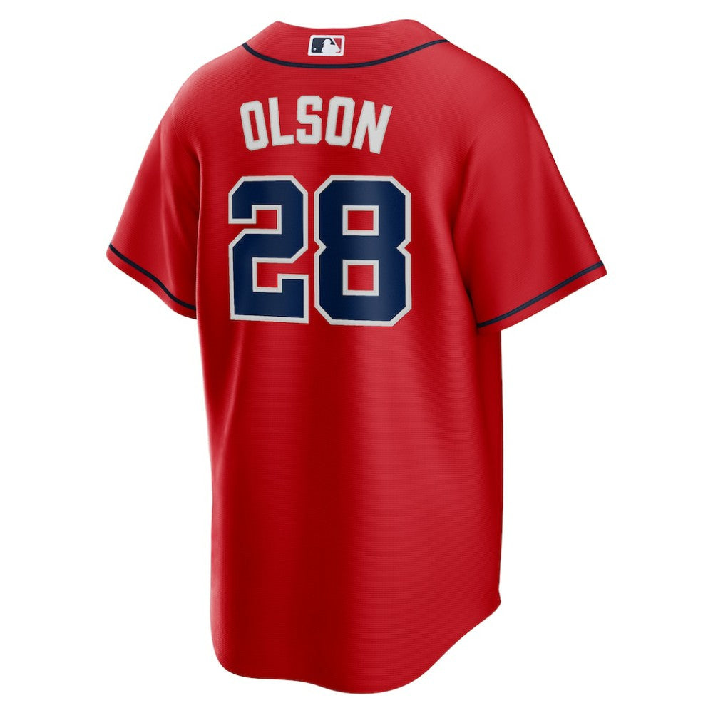 Matt Olson Atlanta Braves Alternate 2 Replica Jersey - Red | Nike