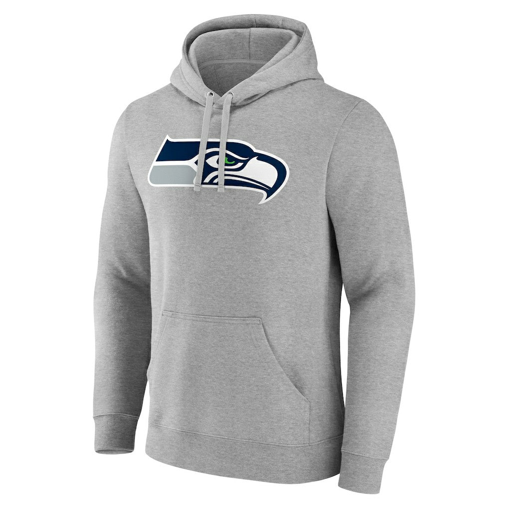 Seattle Seahawks Team Authentic Custom Pullover Hoodie - Heathered Gray outlet