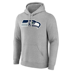 Seattle Seahawks Team Authentic Custom Pullover Hoodie - Heathered Gray outlet