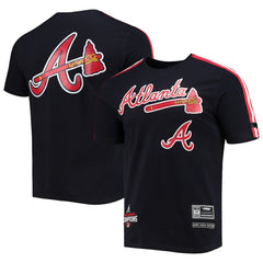 Atlanta Braves Pro Standard Taping T-Shirt - Navy/Red