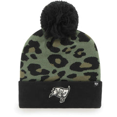 Tampa Bay Buccaneers '47 Women's Bagheera Cuffed Knit Hat with Pom - Green/Black discount