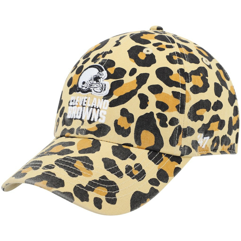 Cleveland Browns '47 Women's Bagheera Clean Up Allover Adjustable Hat - Tan cheap