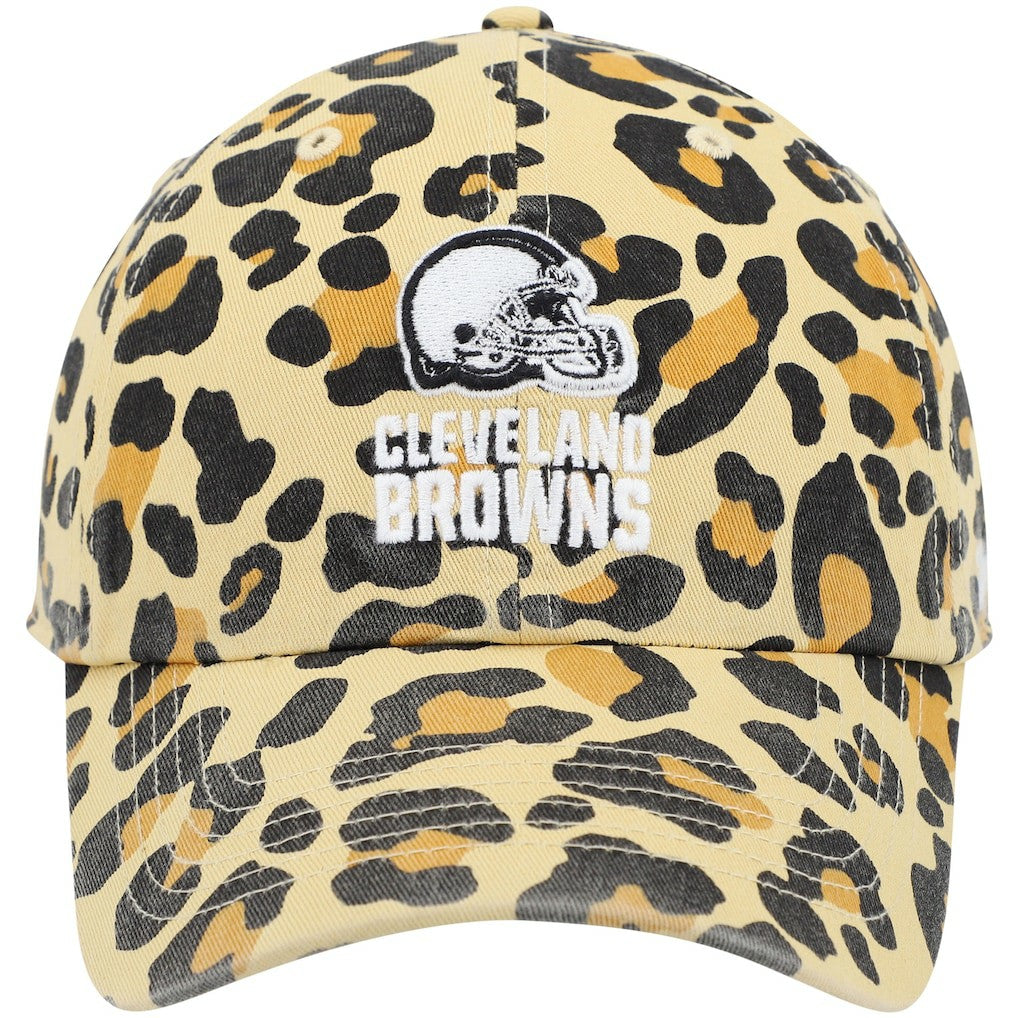 Cleveland Browns '47 Women's Bagheera Clean Up Allover Adjustable Hat - Tan cheap
