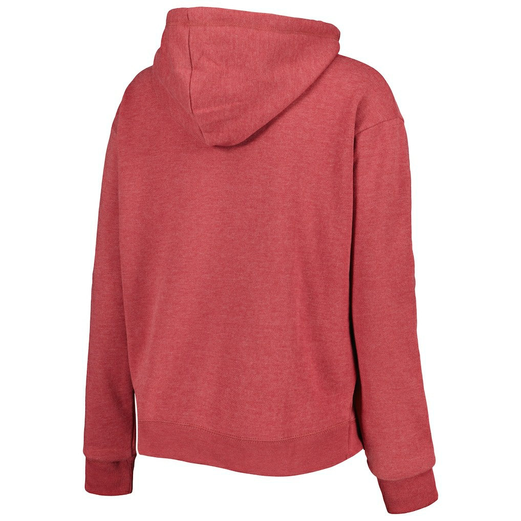 Arizona Cardinals '47 Women's Color Rise Kennedy Notch Neck Pullover Hoodie - Cardinal discount