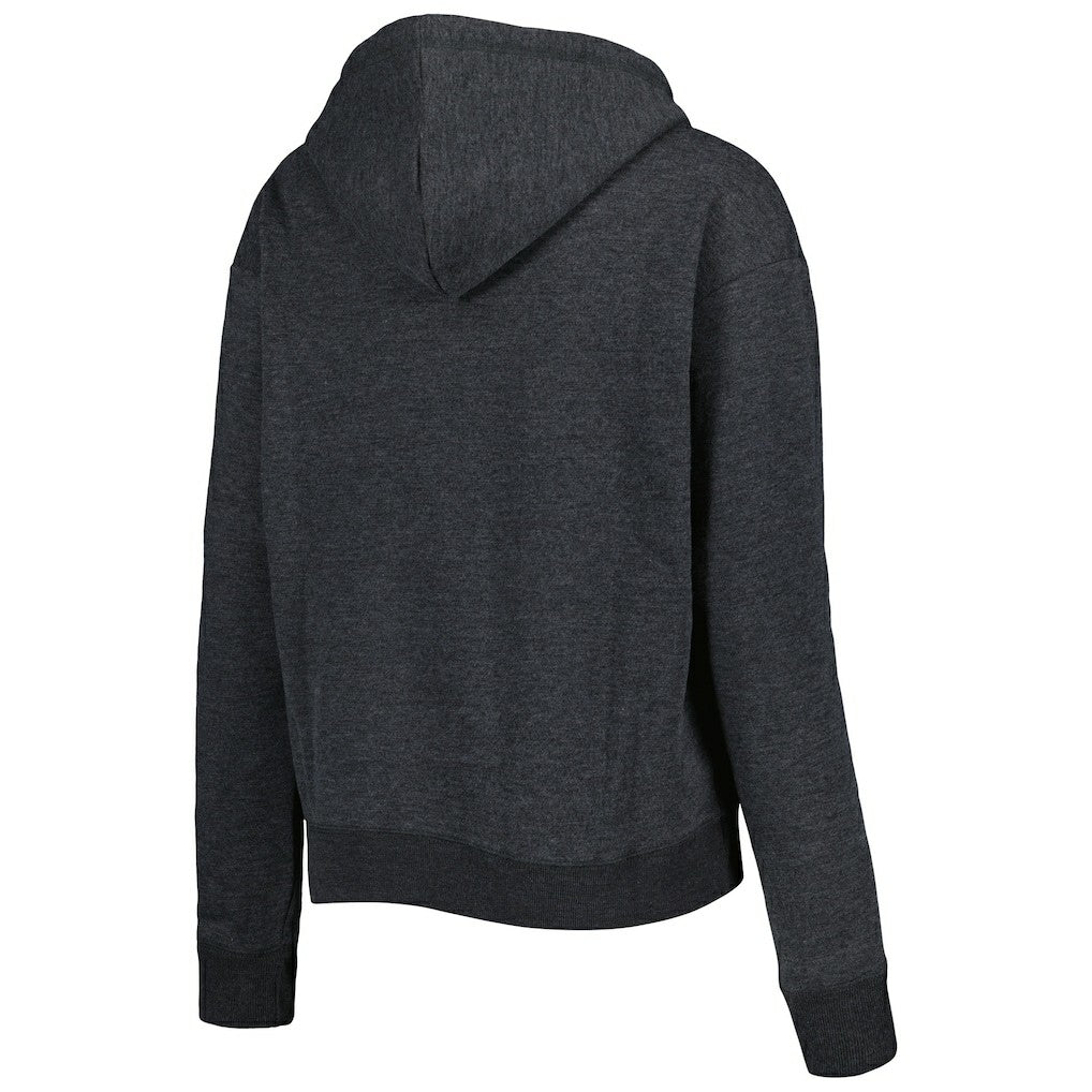 Las Vegas Raiders '47 Women's Color Rise Kennedy Notch Neck Pullover Hoodie - Black for sale