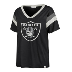 Las Vegas Raiders '47 Women's Phoenix V-Neck T-Shirt - Black sale