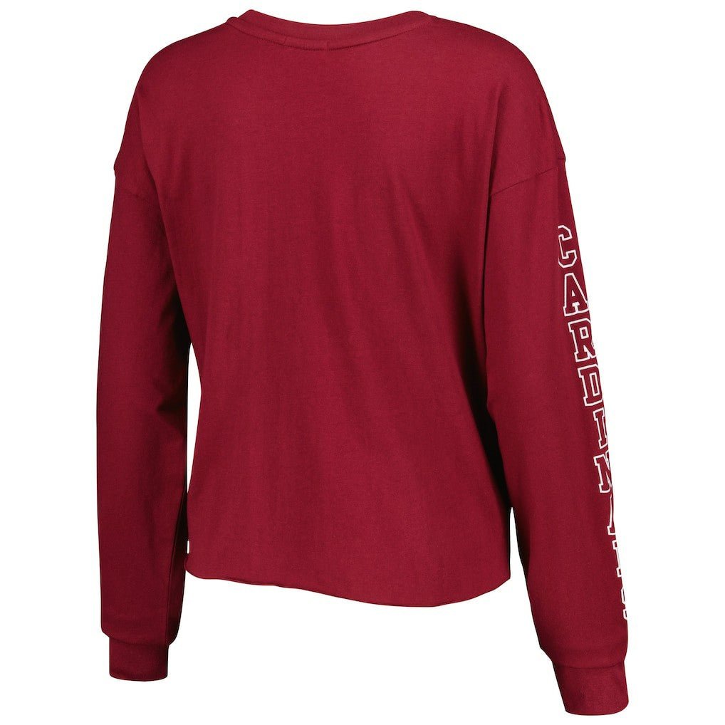 Arizona Cardinals '47 Women's Skyler Parkway Cropped Long Sleeve T-Shirt - Cardinal for sale
