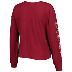 Arizona Cardinals '47 Women's Skyler Parkway Cropped Long Sleeve T-Shirt - Cardinal for sale