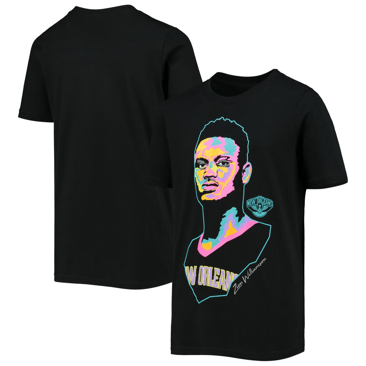 Zion Williamson New Orleans Pelicans Youth Artist Series T-Shirt - Black sale