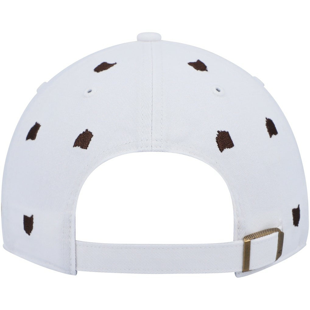 Cleveland Browns '47 Women's Confetti Clean Up Logo Adjustable Hat - White on sale