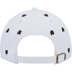Cleveland Browns '47 Women's Confetti Clean Up Logo Adjustable Hat - White on sale