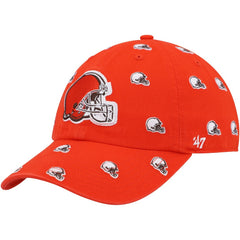 Cleveland Browns '47 Women's Confetti Clean Up Logo Adjustable Hat - Orange sale