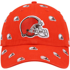 Cleveland Browns '47 Women's Confetti Clean Up Logo Adjustable Hat - Orange sale