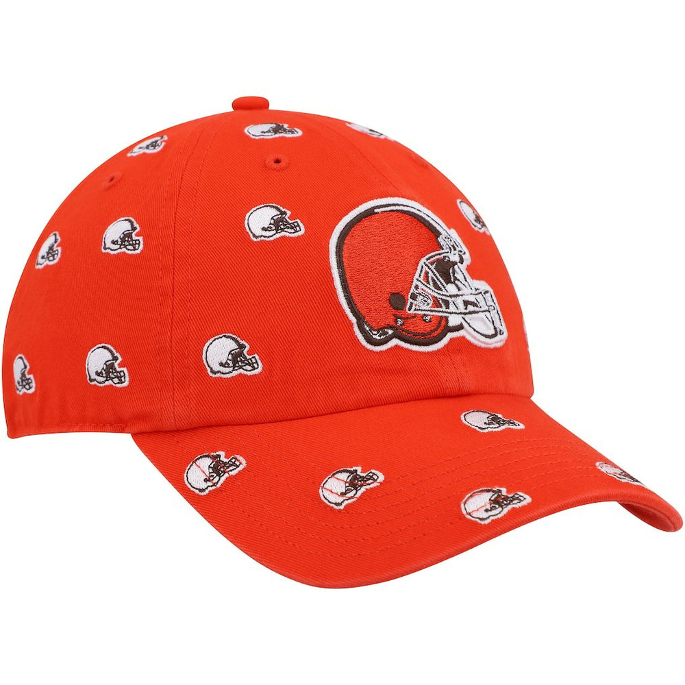 Cleveland Browns '47 Women's Confetti Clean Up Logo Adjustable Hat - Orange sale
