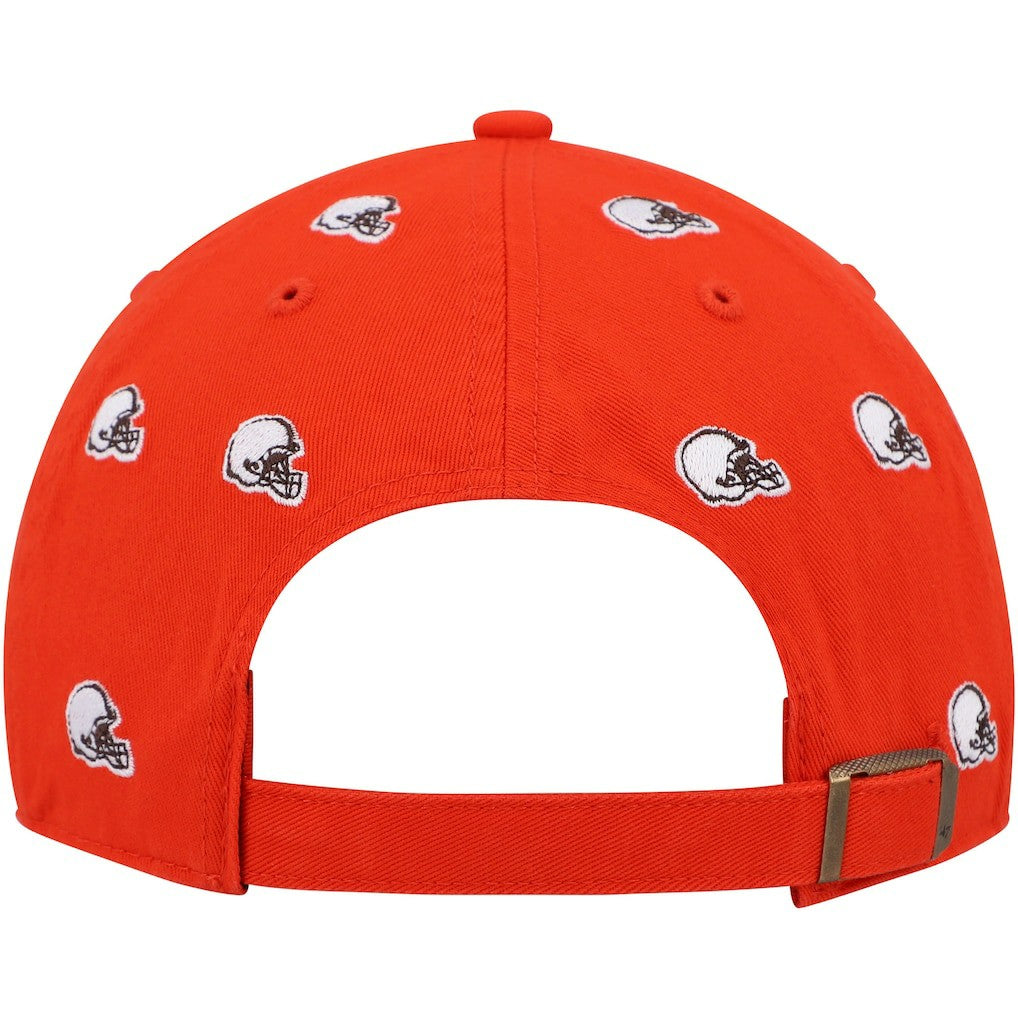 Cleveland Browns '47 Women's Confetti Clean Up Logo Adjustable Hat - Orange sale