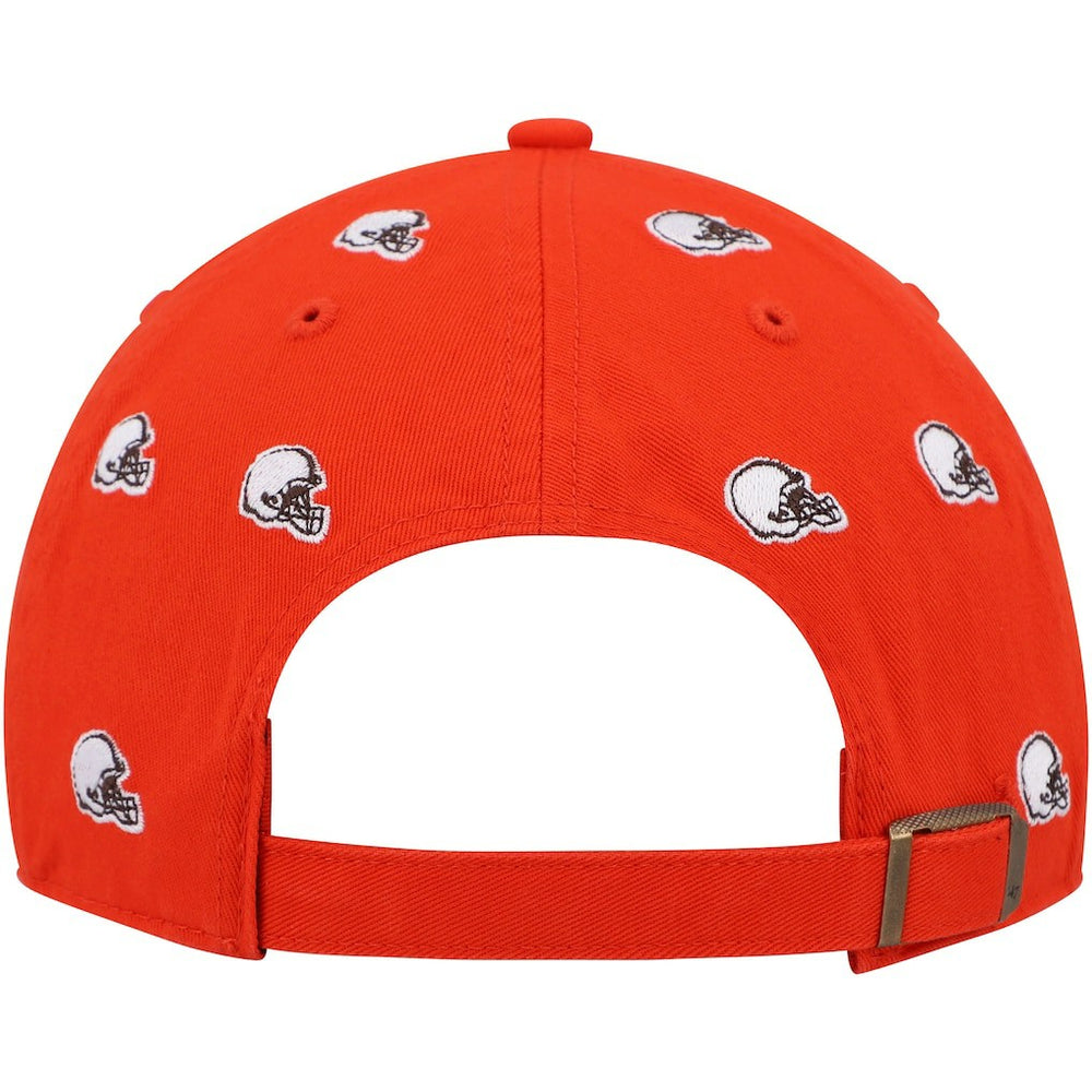 Cleveland Browns '47 Women's Confetti Clean Up Logo Adjustable Hat - Orange sale