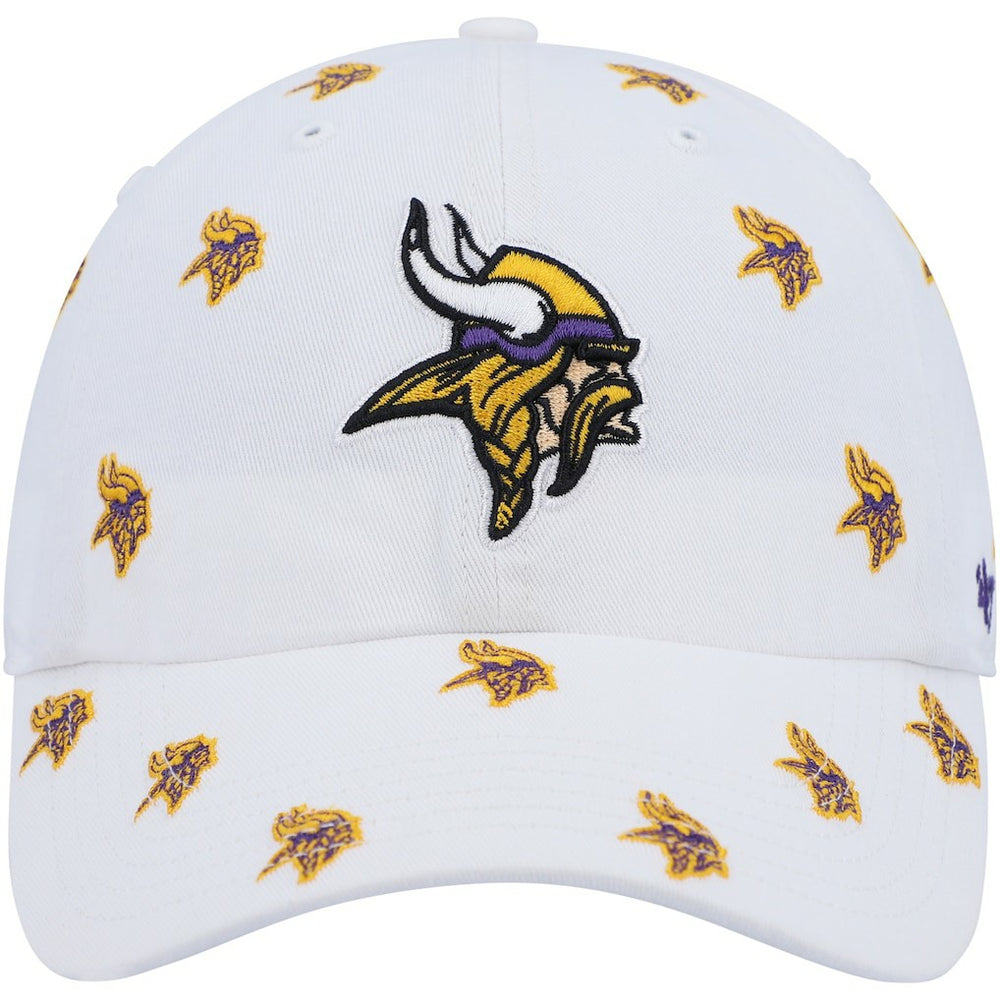 Minnesota Vikings '47 Women's Confetti Clean Up Adjustable Hat - White discount
