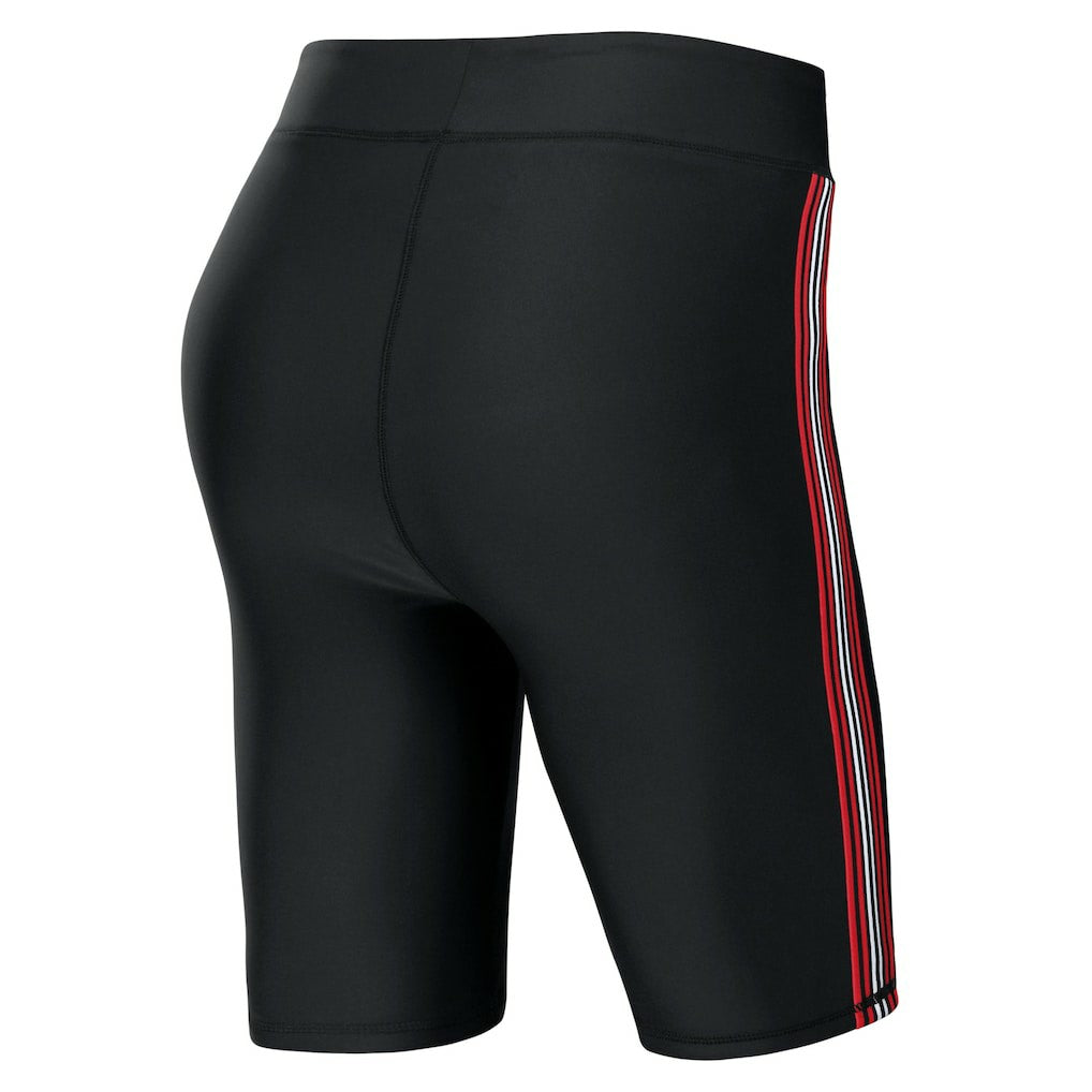 New England Patriots WEAR by Erin Andrews Women's Biker Shorts - Black cheap