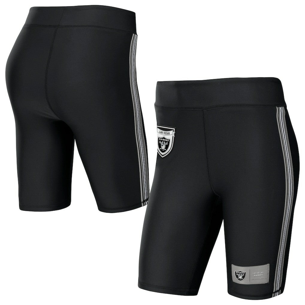 Las Vegas Raiders WEAR by Erin Andrews Women's Biker Shorts - Black for sale