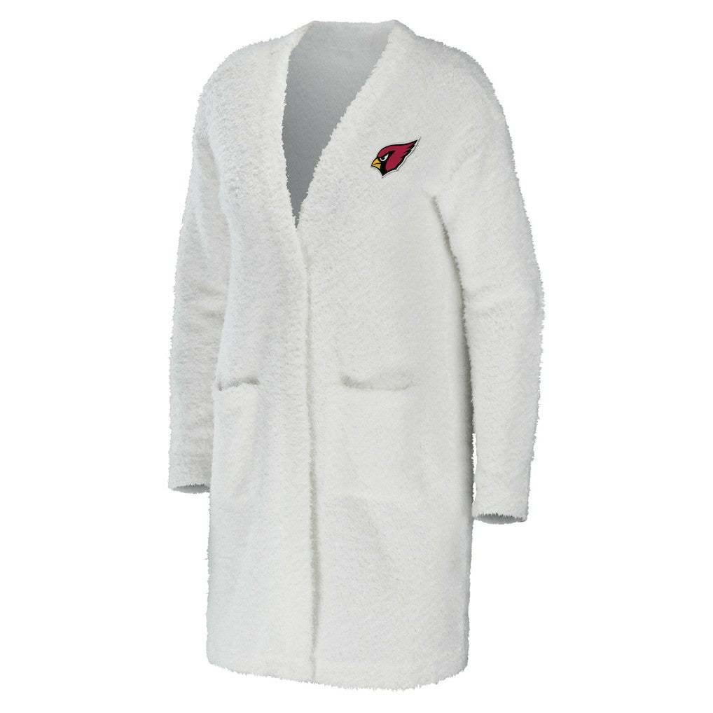 Arizona Cardinals WEAR by Erin Andrews Women's Cozy Lounge Cardigan Sweater - Cream discount