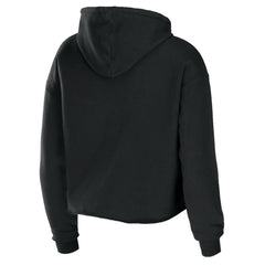 Tampa Bay Buccaneers WEAR by Erin Andrews Women's Cropped Sponge Fleece Pullover Hoodie - Black on sale