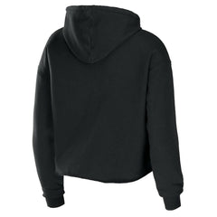 Miami Dolphins WEAR by Erin Andrews Women's Cropped Sponge Fleece Pullover Hoodie - Black online