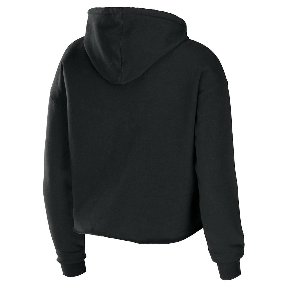 Los Angeles Rams WEAR by Erin Andrews Women's Cropped Sponge Fleece Pullover Hoodie - Black outlet