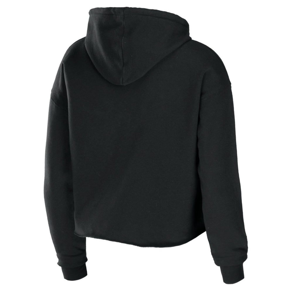 Tennessee Titans WEAR by Erin Andrews Women's Cropped Sponge Fleece Pullover Hoodie - Black for sale