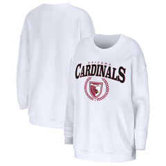 Arizona Cardinals WEAR by Erin Andrews Women's Oversized Pullover Sweatshirt - White online