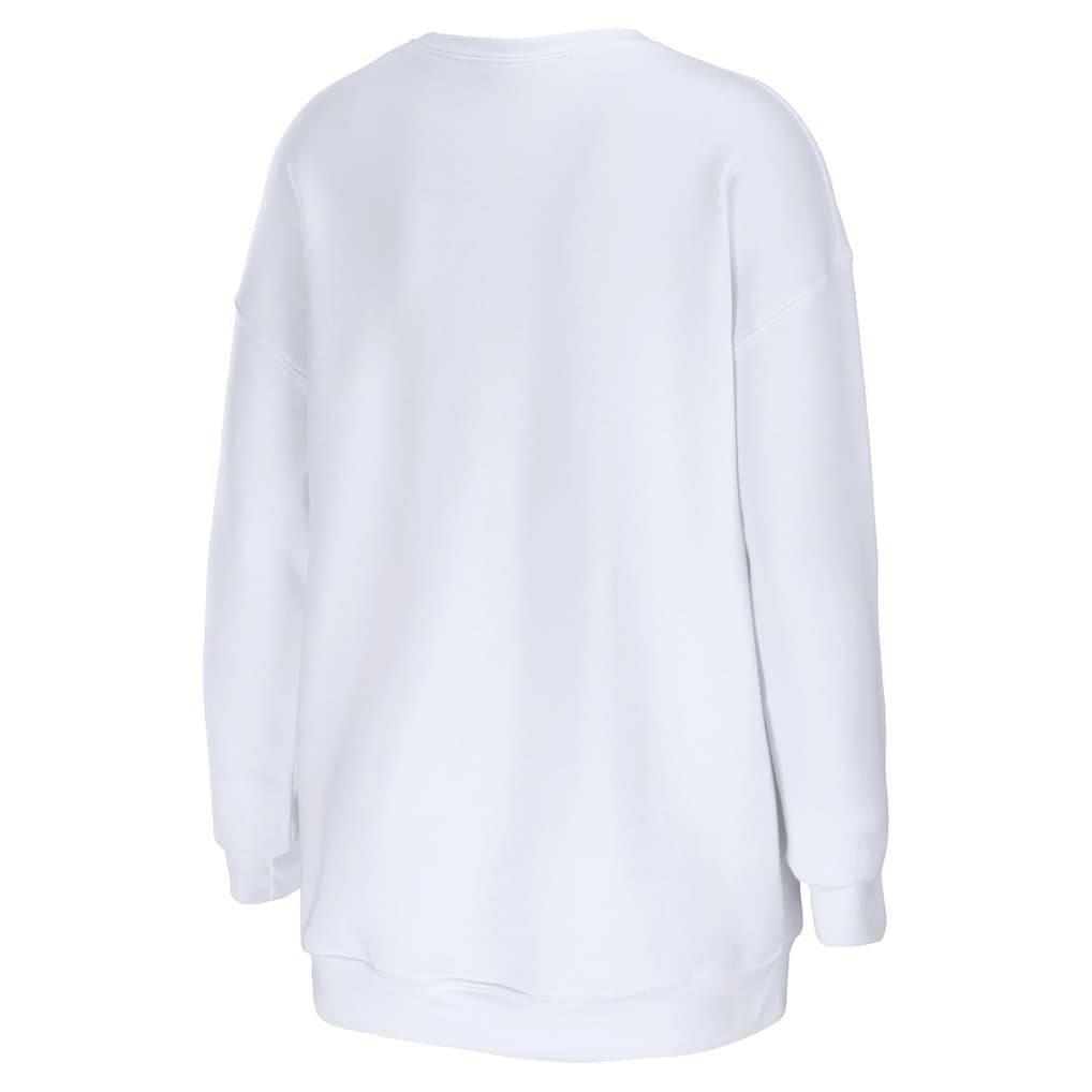 Washington Commanders WEAR by Erin Andrews Women's Oversized Pullover Sweatshirt - White cheap
