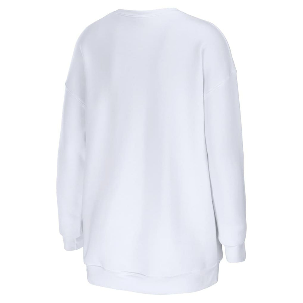 Washington Commanders WEAR by Erin Andrews Women's Oversized Pullover Sweatshirt - White cheap