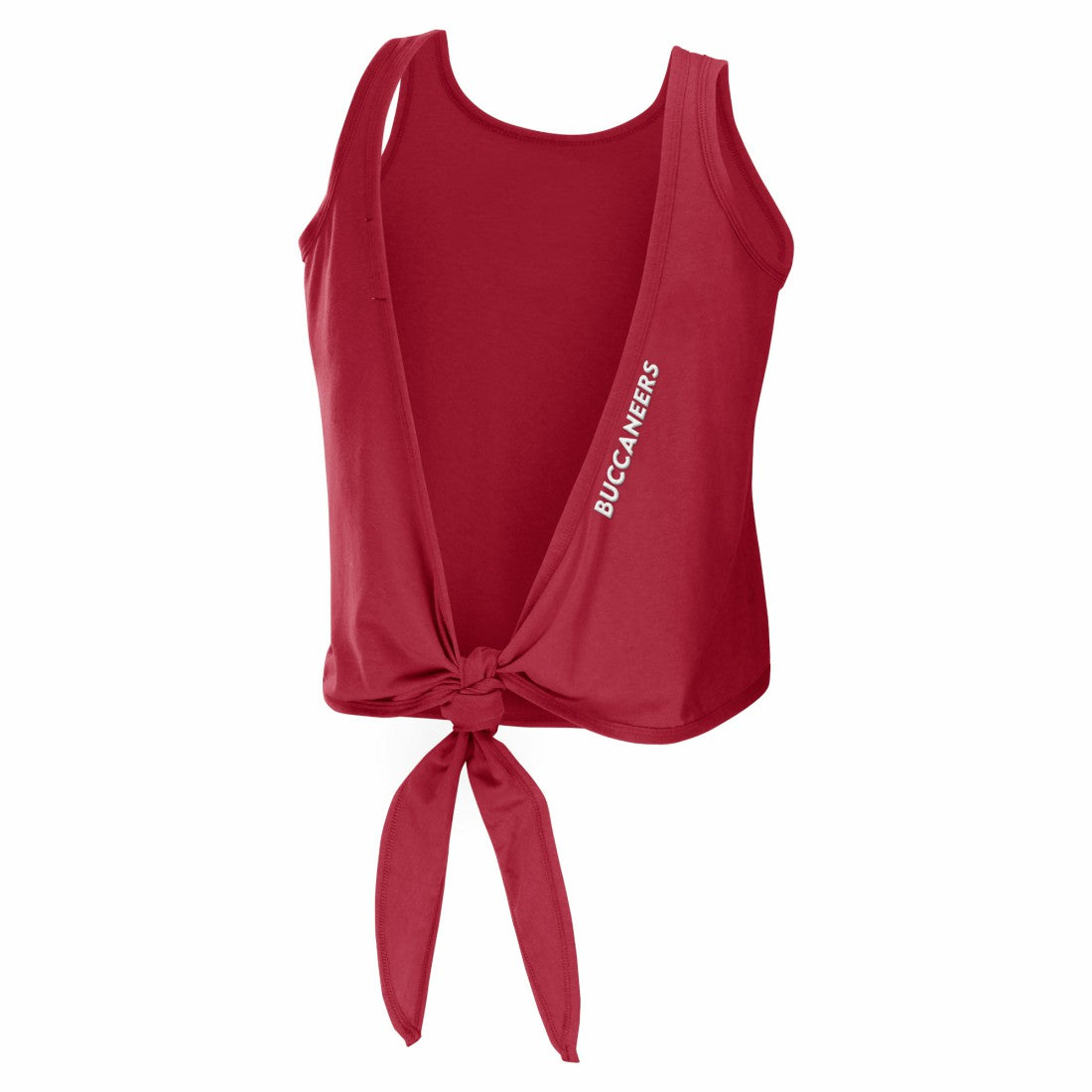 Tampa Bay Buccaneers WEAR by Erin Andrews Women's Open Back Twist Tie Tank Top - Red outlet