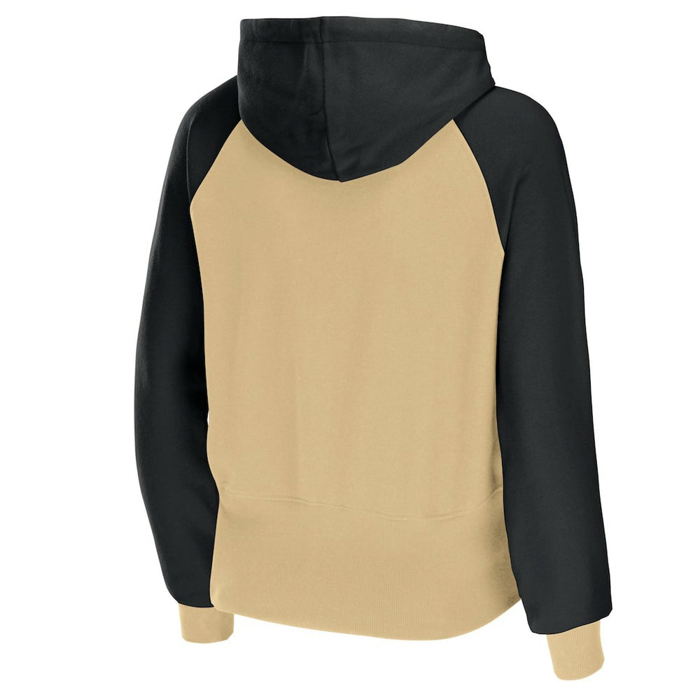 New Orleans Saints WEAR by Erin Andrews Women's Colorblock Lightweight Full-Zip Hoodie - Gold outlet