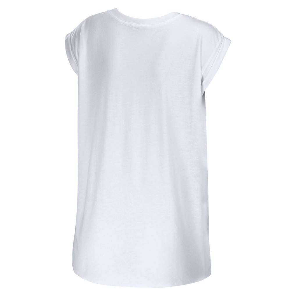 Cleveland Browns WEAR by Erin Andrews Women's Greetings From Muscle T-Shirt - White online