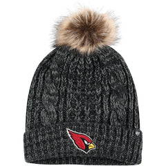Arizona Cardinals '47 Women's Meeko Cuffed Knit Hat with Pom - Black sale